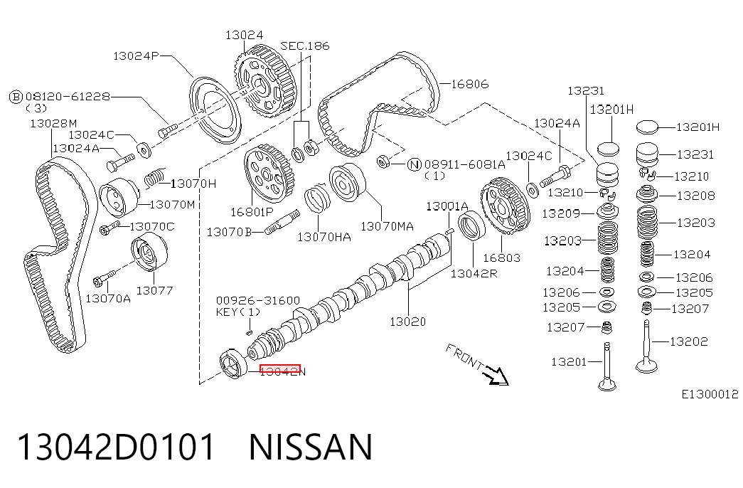 Uszczelniacz wałka rozrządu silnika do Hyundai Santa Fe III DM