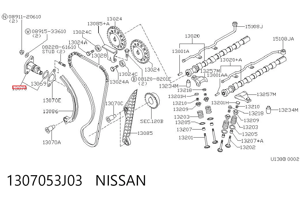 1307053J03 Nissan/Infiniti