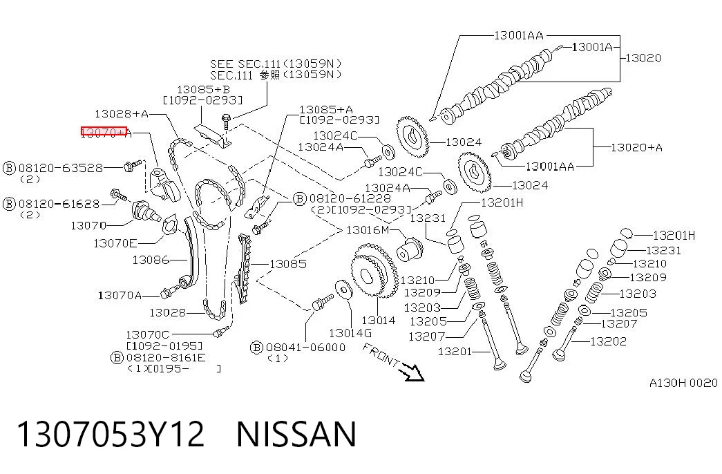 1307053Y12 Nissan/Infiniti