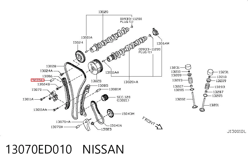13070ED010 Nissan/Infiniti