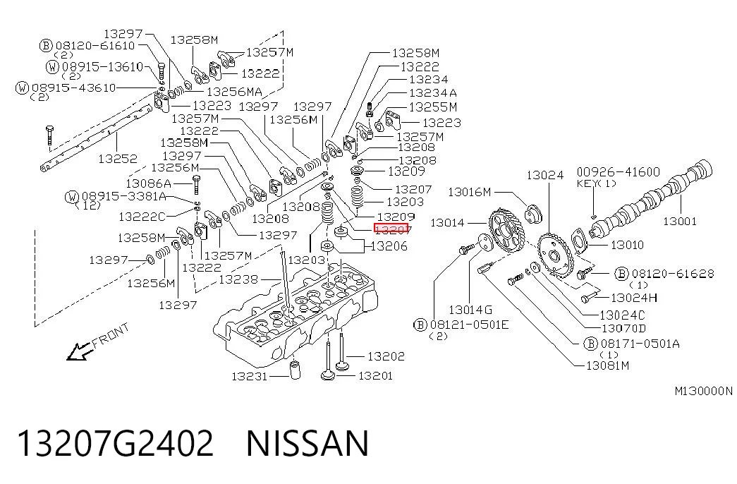 Uszczelniacz zaworu dolotowego/wylotowego do Nissan Terrano R20