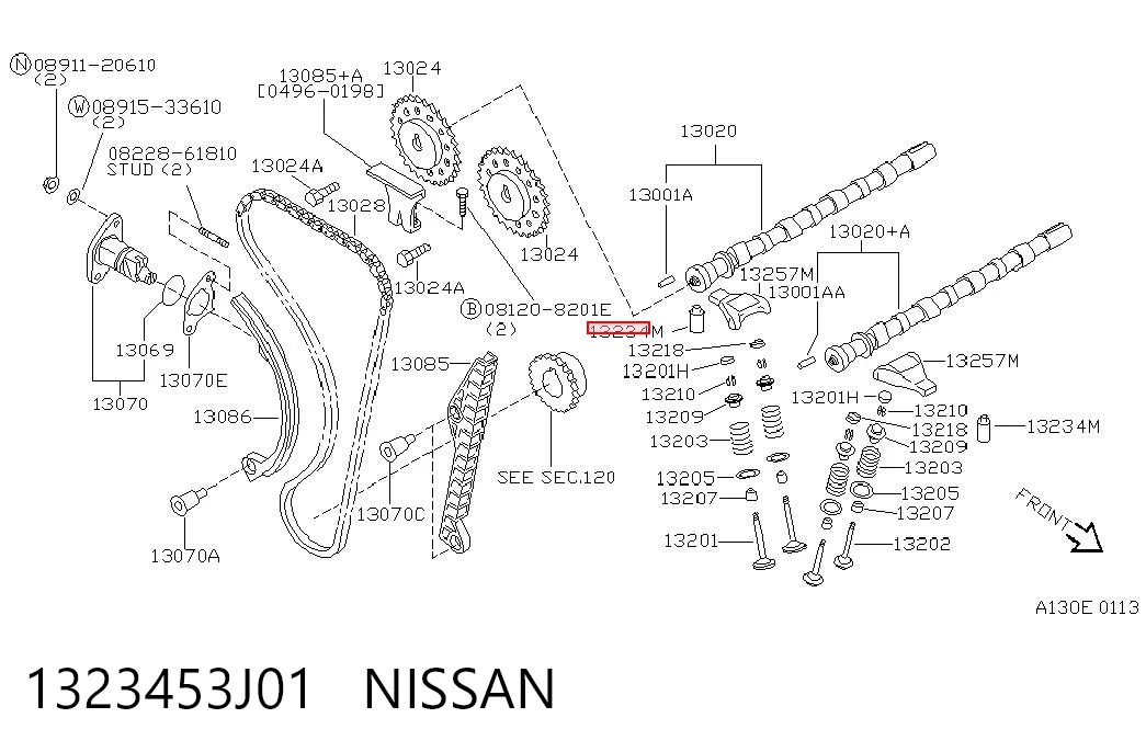 Kompensator hydrauliczny (popychacz hydrauliczny), popychacz zaworu do Nissan Almera TINO V10