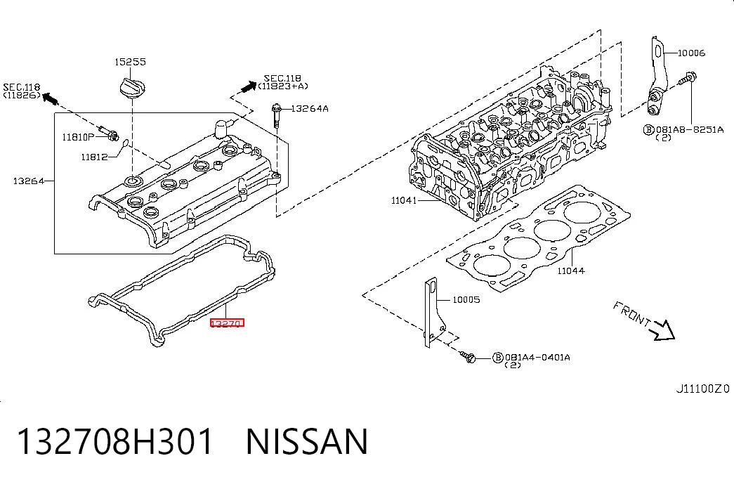 132708H301 Nissan/Infiniti