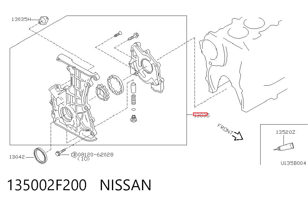 Pompa oleju do Nissan Primera  P10