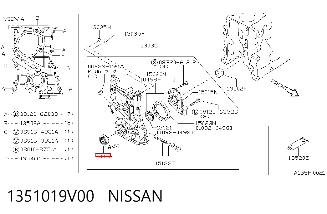 1351019V00 Nissan/Infiniti