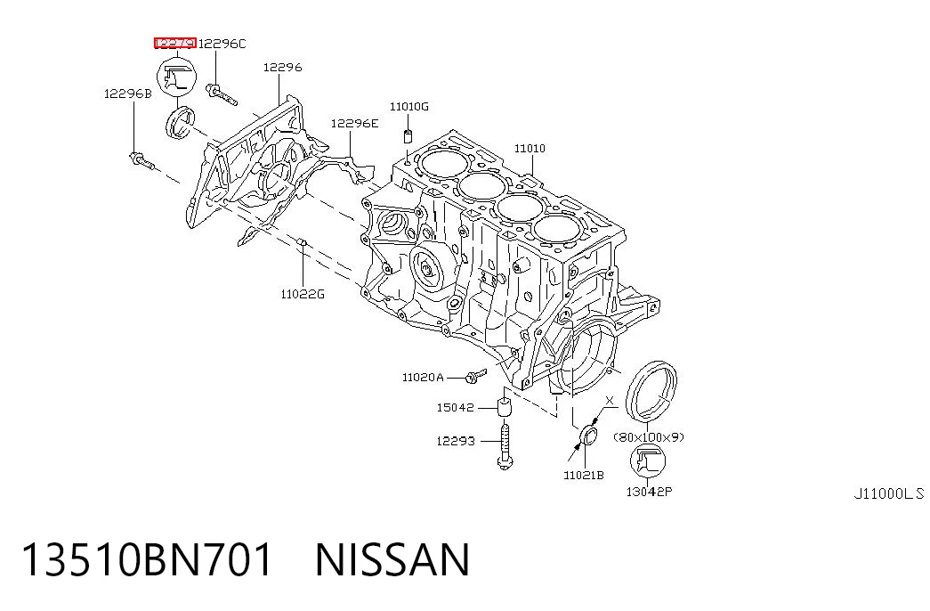 Uszczelniacz wału korbowego przedni do Renault Kangoo II FW0