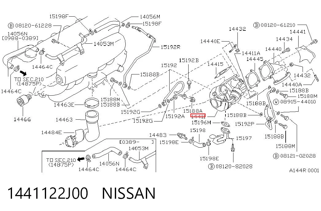 1441122J00 Nissan/Infiniti Turbina