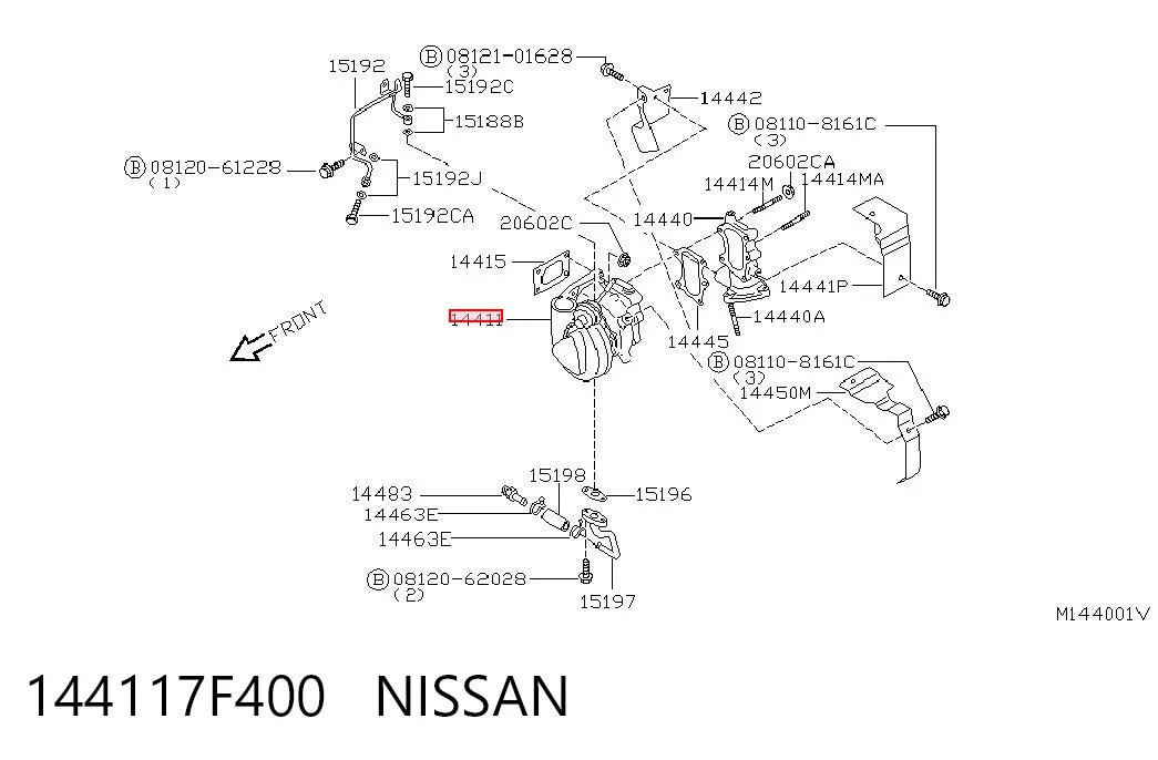 144117F400 Nissan/Infiniti Turbina