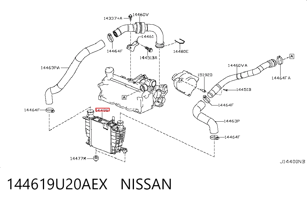 Chłodnica intercoolera do Nissan Note  E11