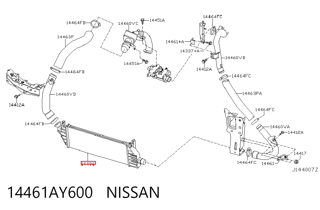 Chłodnica intercoolera Nissan Micra 