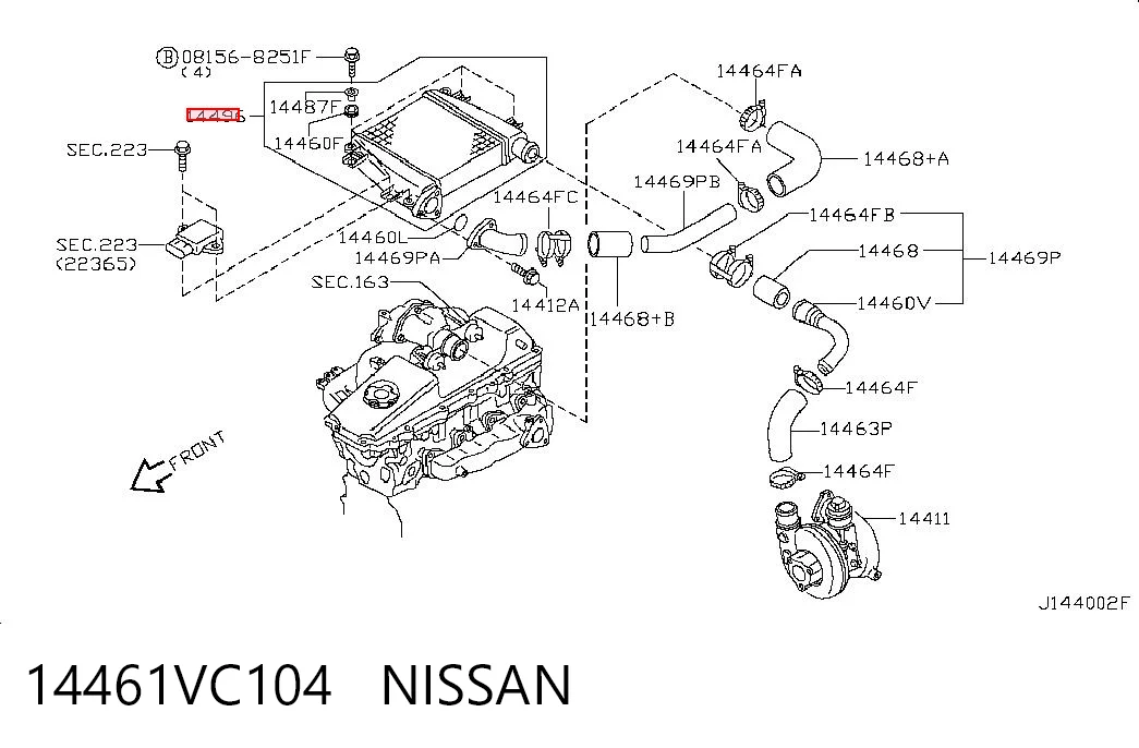 Chłodnica intercoolera Polcar 2777J81