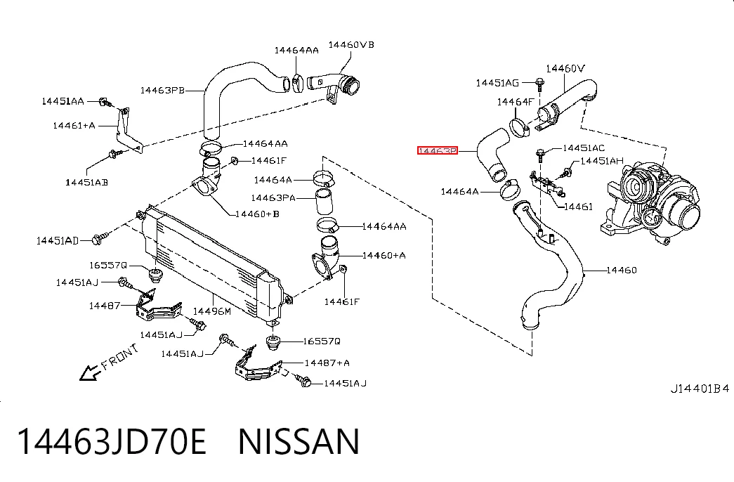 14463JD70E Nissan/Infiniti