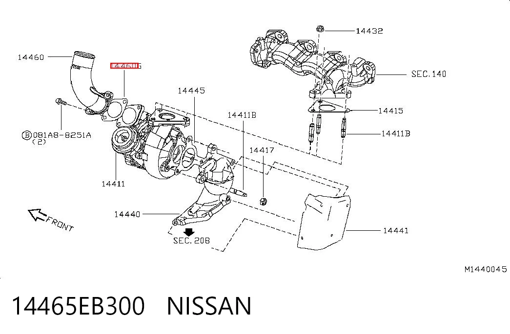 14465EB300 Nissan/Infiniti