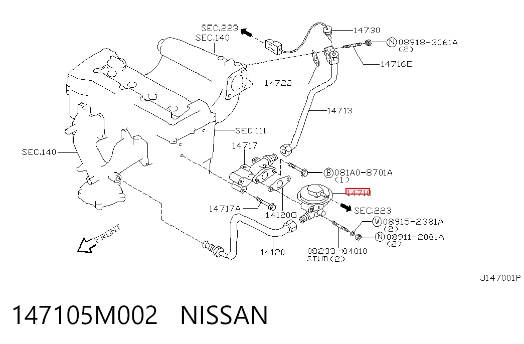 147105M002 Nissan/Infiniti
