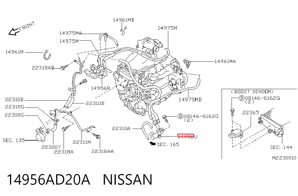 14956AD20A Nissan/Infiniti