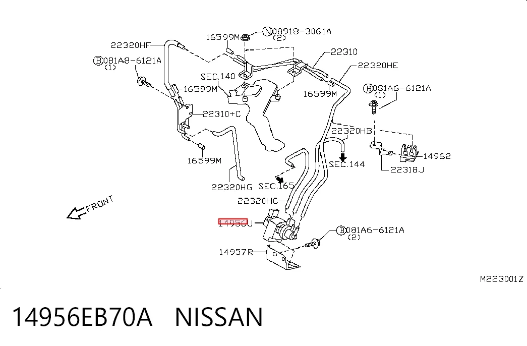 14956EB70A Nissan/Infiniti