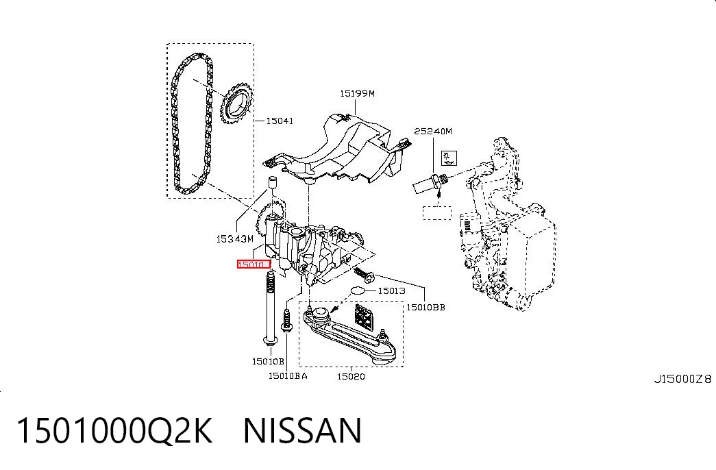 Pompa oleju do Nissan X-Trail  T31