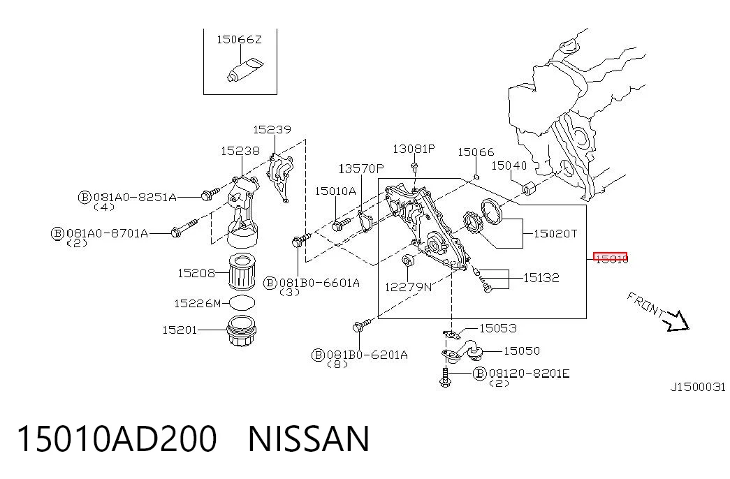 Pompa oleju Nissan Almera TINO