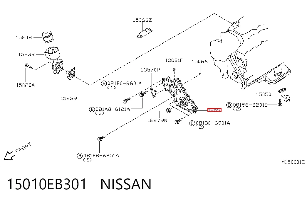  Pompa oleju Nissan Navara 