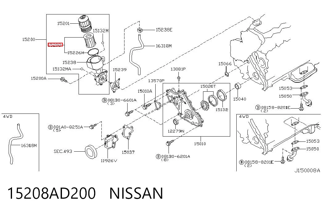 15208AD200 Nissan/Infiniti