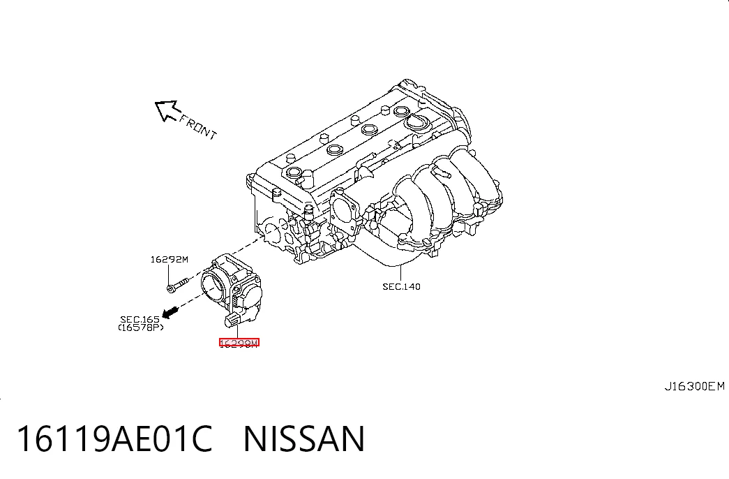 Przepustnica, komplet do Nissan X-Trail  T30