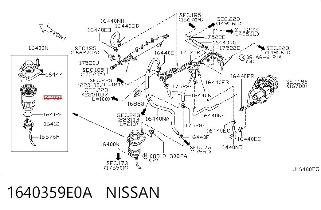 1640359E0A Nissan/Infiniti