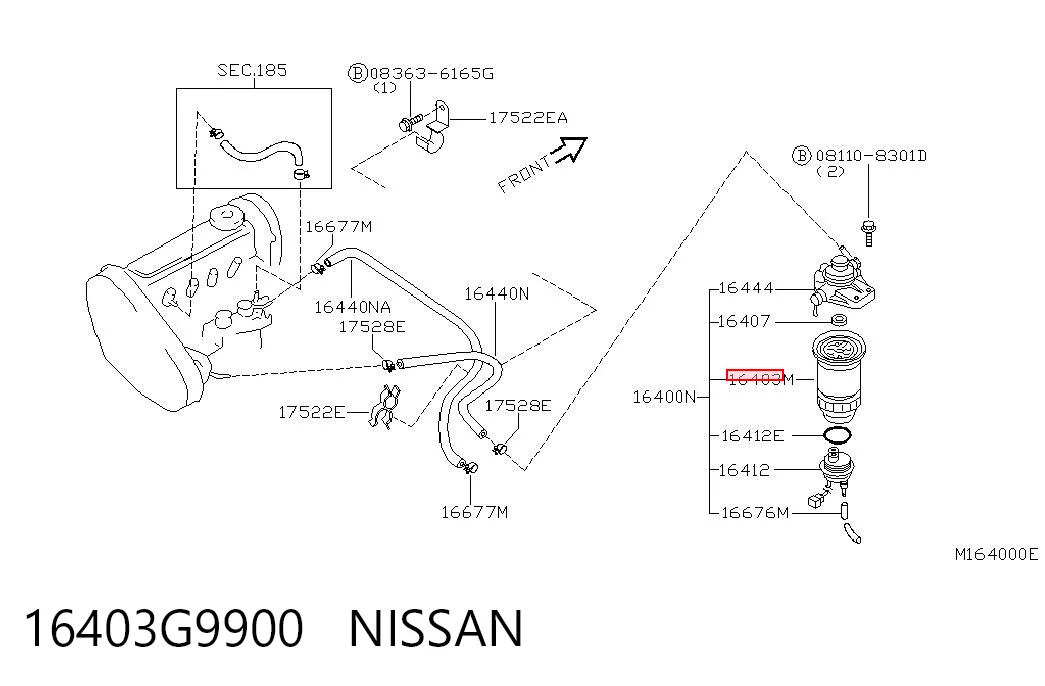 16403G9900 Nissan/Infiniti
