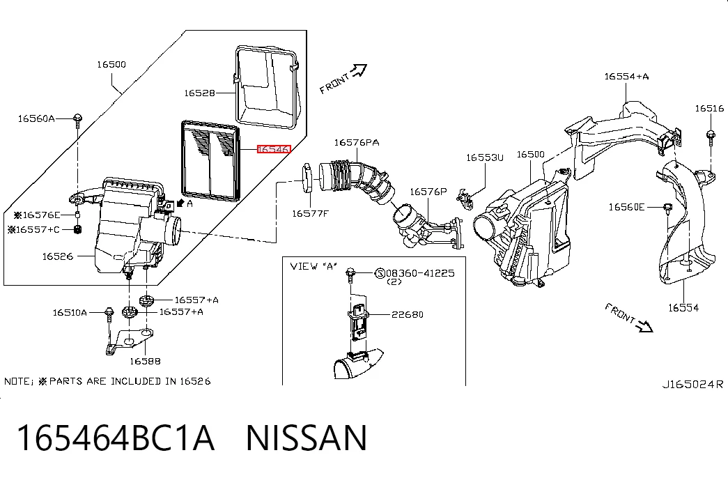 165464BC1A Nissan/Infiniti