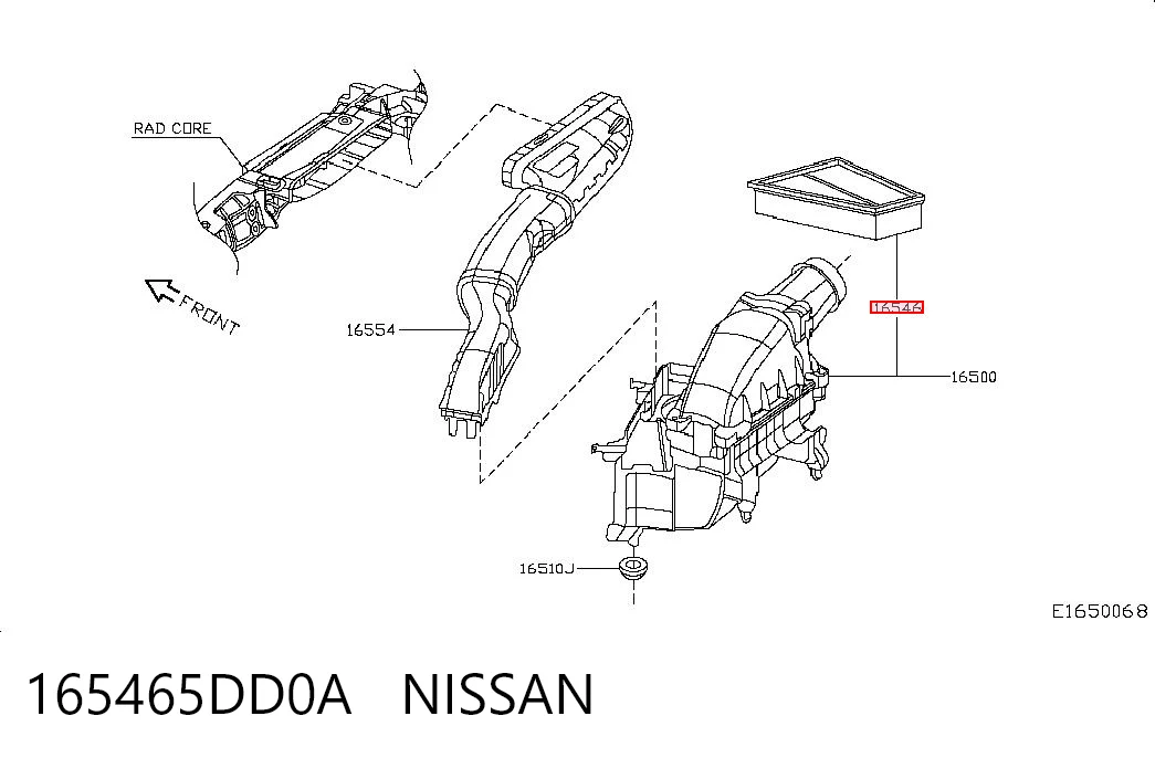 165465DD0A Nissan/Infiniti