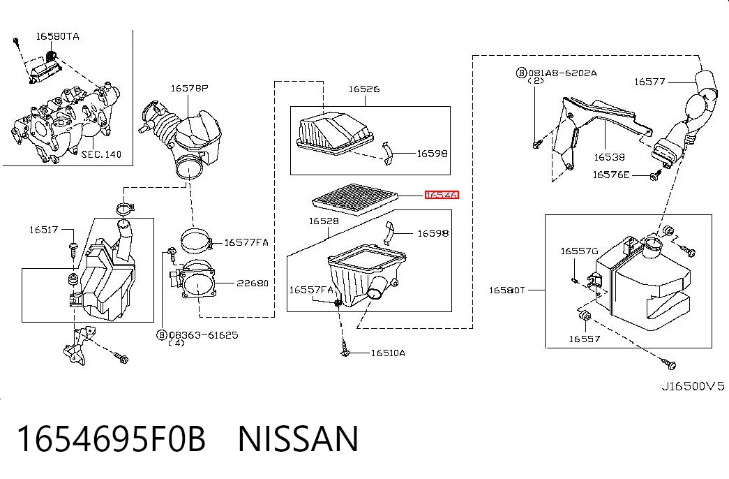 1654695F0B Nissan/Infiniti
