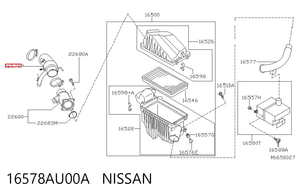 Kupić Króciec powietrza, przepływomierz Nissan Almera V10 w dobrej cenie
