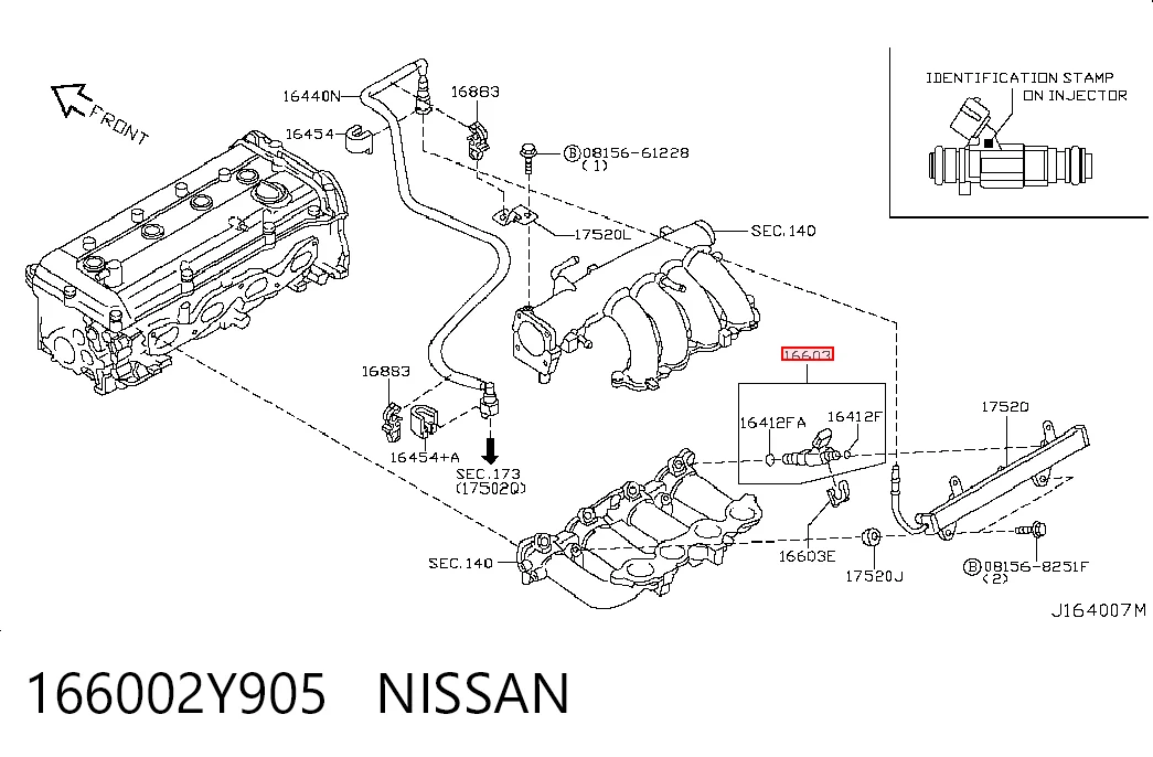 Wtryskiwacz paliwa do Nissan Maxima  A33