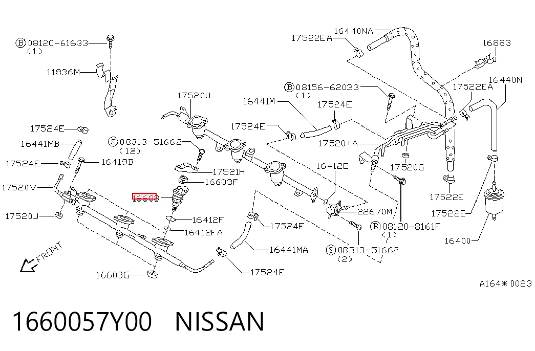 Do koszyka Wtryskiwacz paliwa Nissan Maxima  A32