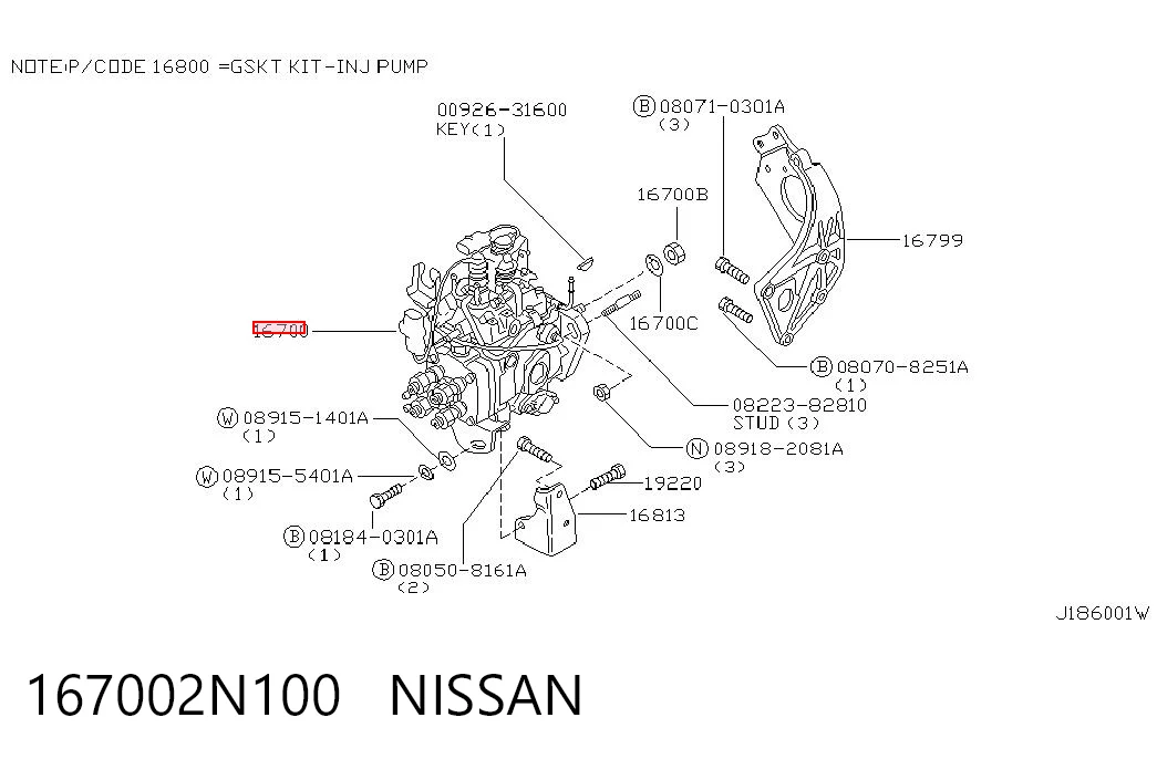 Pompa wtryskowa wysokiego ciśnienia do Nissan Almera I N15