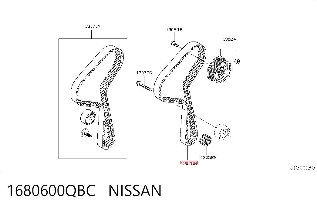  Pasek rozrządu Nissan Qashqai 