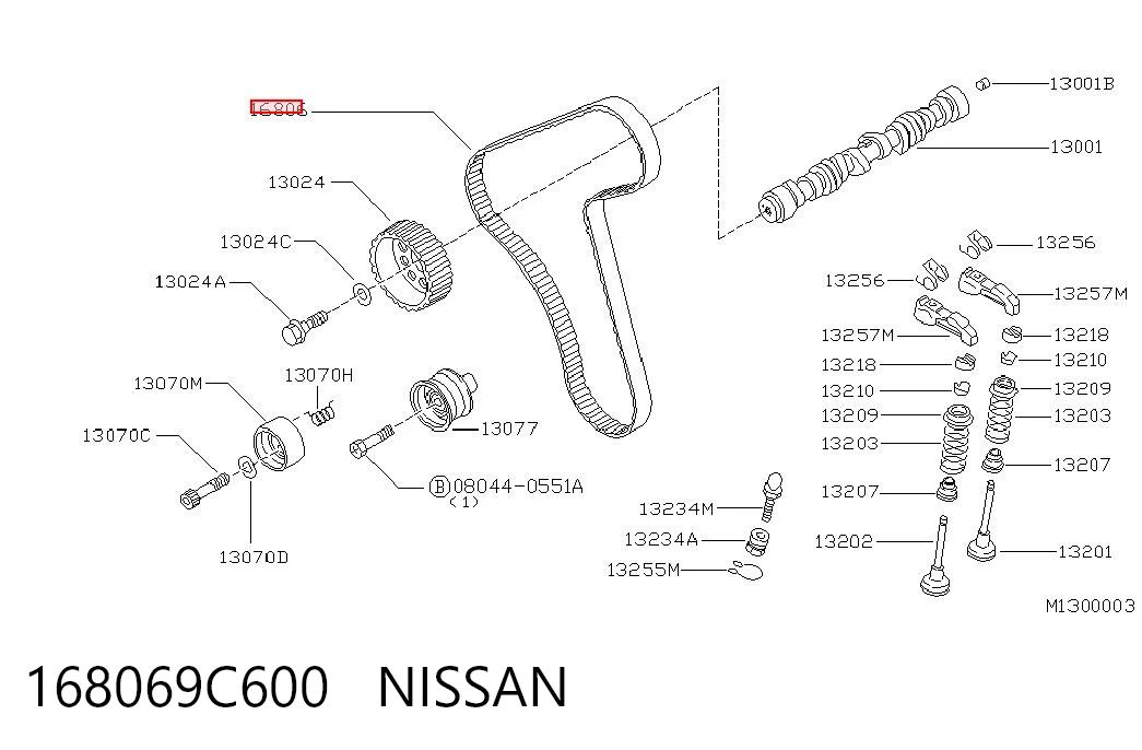 Pasek rozrządu do Nissan Serena  C23