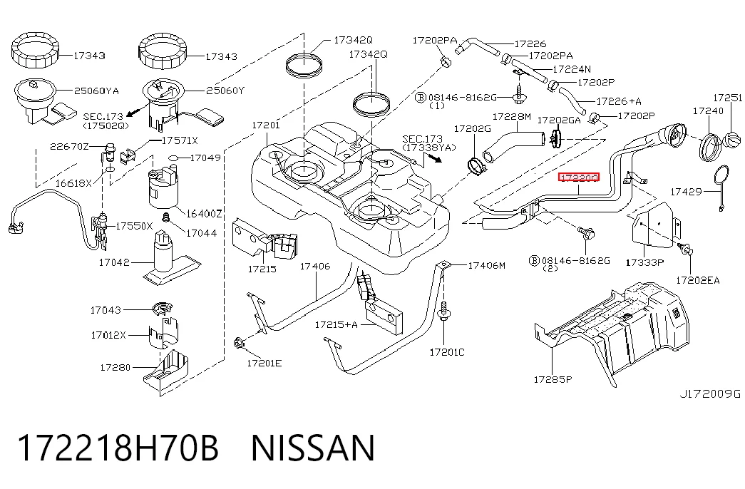 172218H70B Nissan/Infiniti