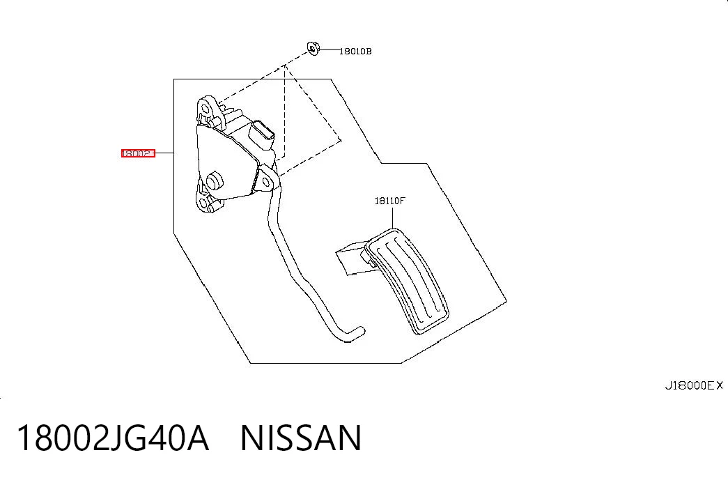 Pedał przyspieszenia (gazu) do Nissan X-Trail  T31