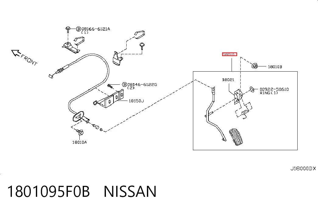 Kupić Pedał przyspieszenia (gazu) Nissan Almera B10RS w dobrej cenie