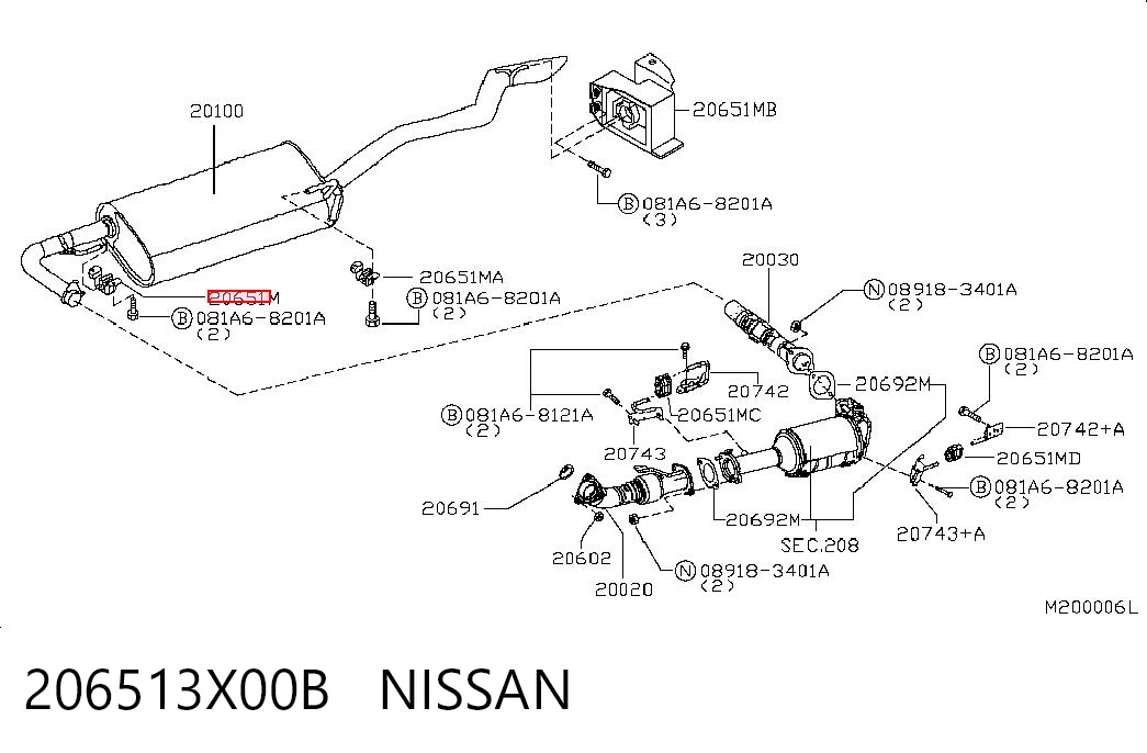 206513X00B Nissan/Infiniti