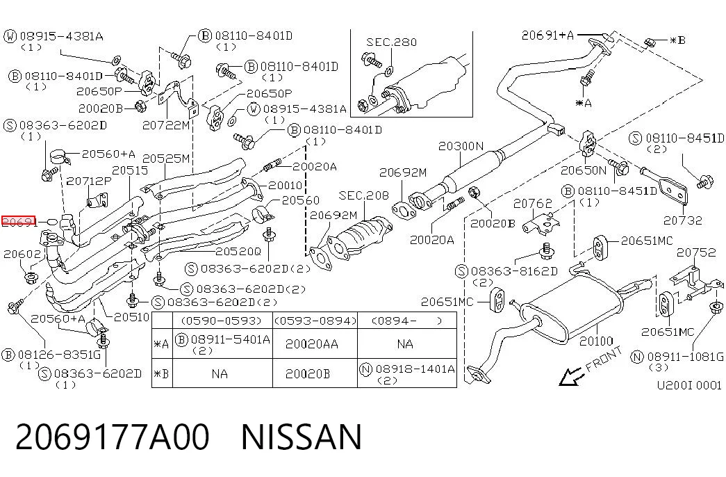 2069177A00 Nissan/Infiniti