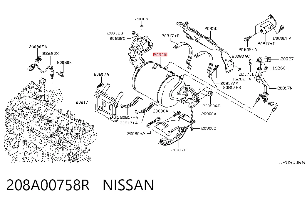 Konwerter-katalizator 447490111480 Mercedes