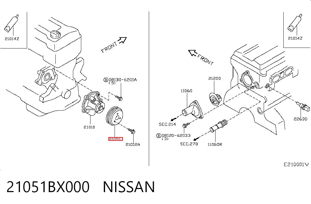 Kupić Koło pasowe pompy wodnej Nissan Micra  K12 w dobrej cenie