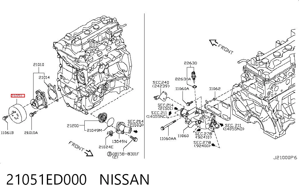 Kupić Koło pasowe pompy wodnej Nissan Qashqai  J10 w dobrej cenie