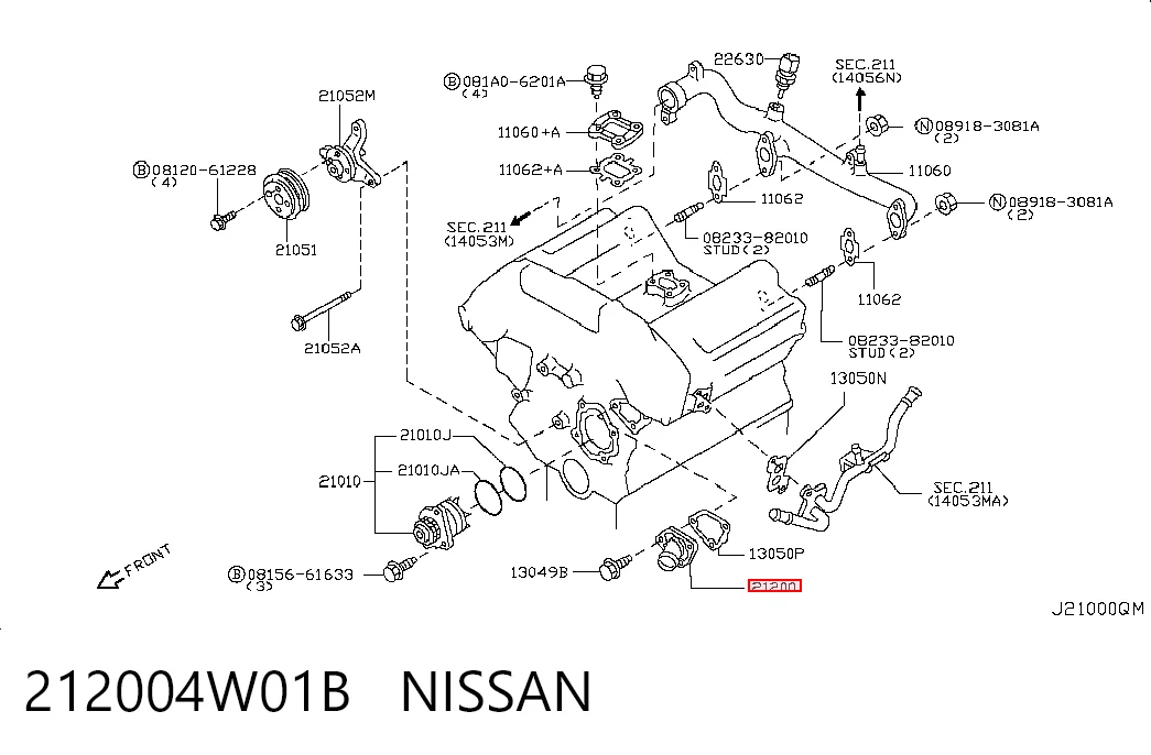 212004W01B Nissan/Infiniti Termostat