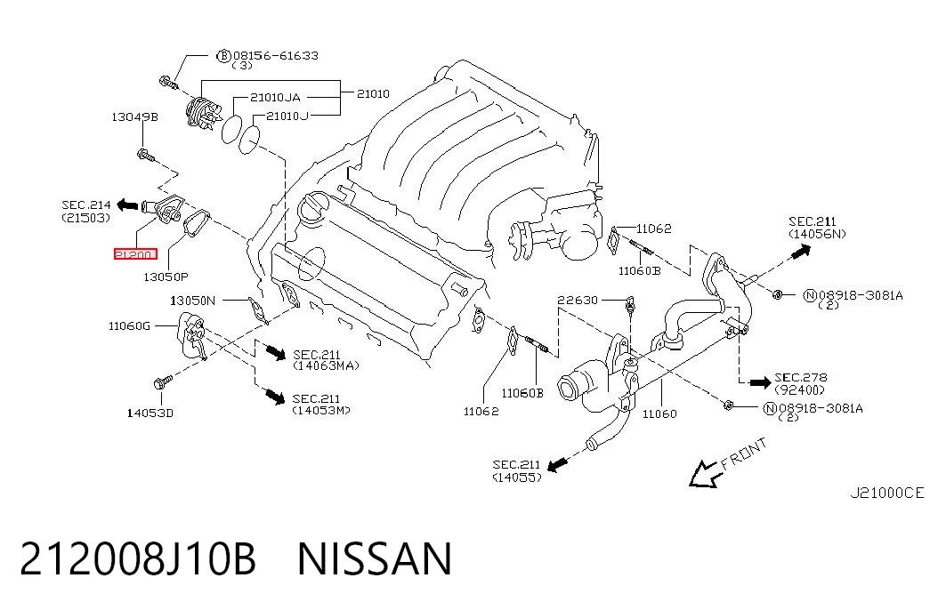 212008J10B Nissan/Infiniti Termostat