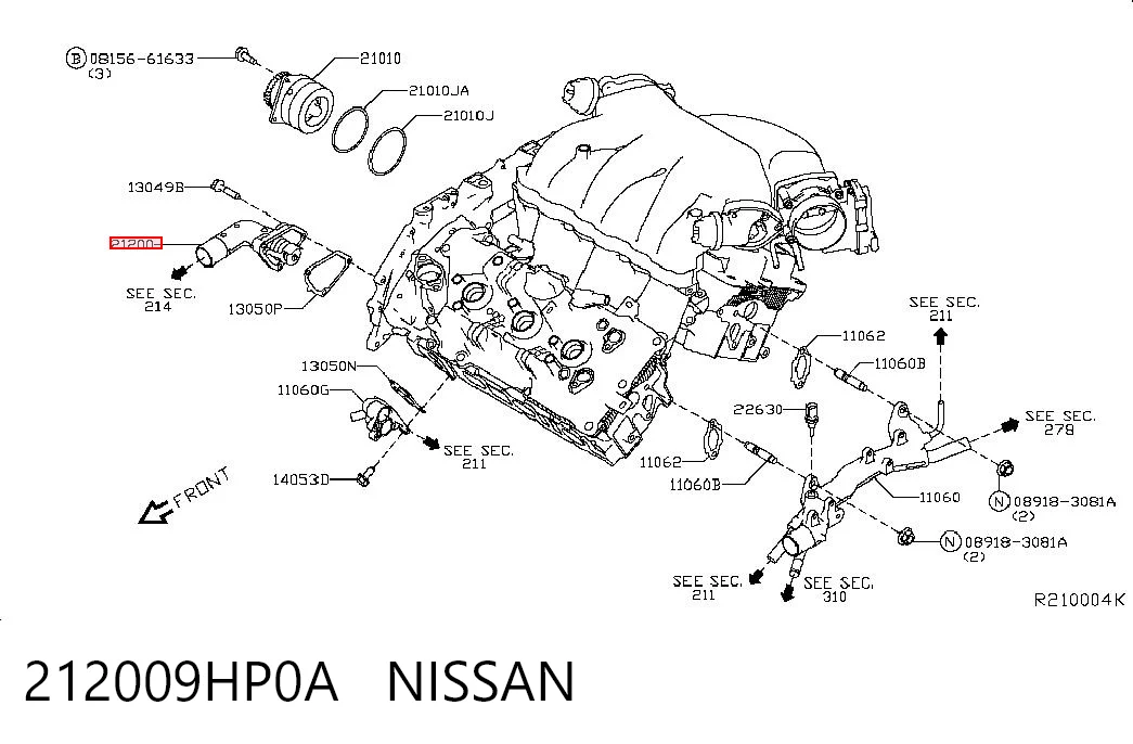 212009HP0A Nissan/Infiniti Termostat
