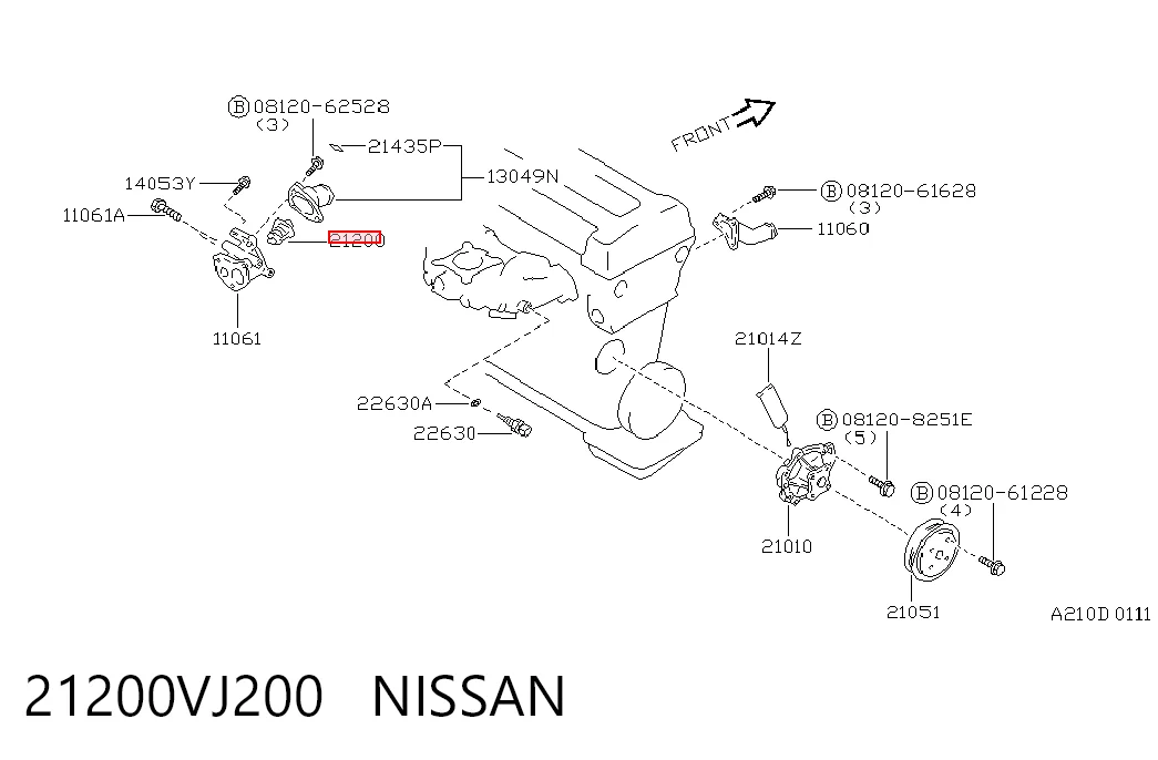 Do koszyka Termostat Nissan Primera  P10