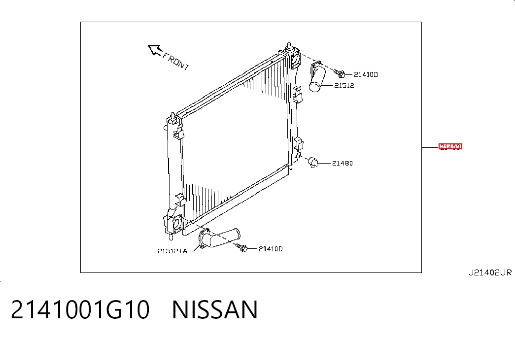 Chłodnica silnika Nissan JUKE JPN hatchback (F15) (2010 - 2019) cena, od 113,75 USD