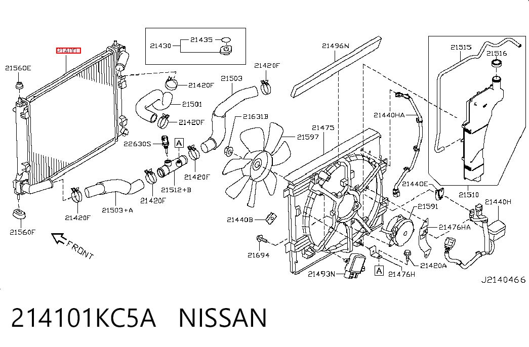 Do koszyka Chłodnica silnika Nissan JUKE JPN F15